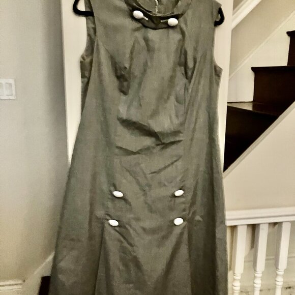 Vintage MOD Gray Dress - Picture 2 of 6